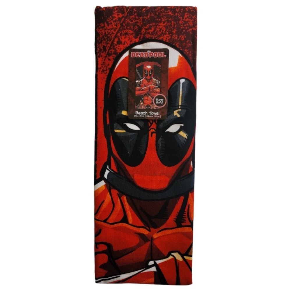 Marvel Deadpool Movie Licensed Beach Towel Super Soft